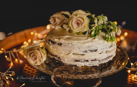 Shell Wedding Cake at The Barn Mt Hope